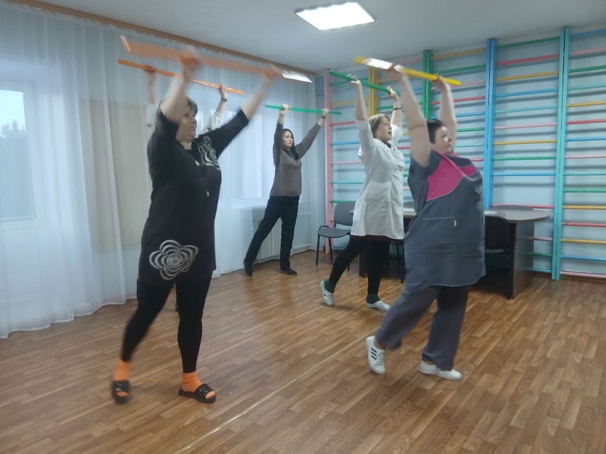 В Петровск-Забайкальском центре «Ветеран» каждый день начинается с зарядки